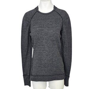 Lululemon Womens Think Fast Long Sleeve, Herringbone, Athletic, Size 4